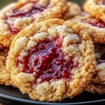 Thick Crumbl cookie with golden edges and a rich, gooey center.