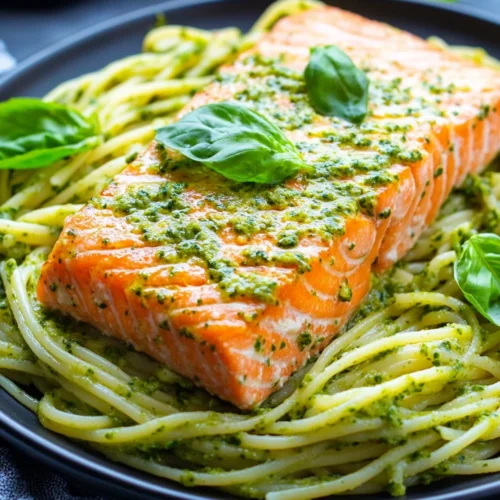 Salmon Pesto Pasta