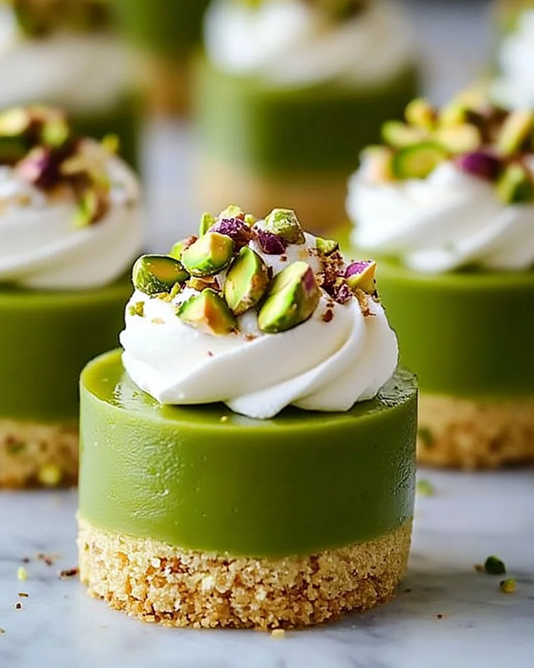 Creamy pistachio dessert with rich flavor