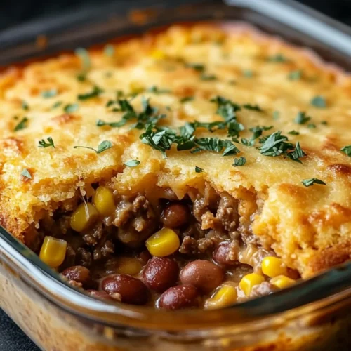 Cornbread casserole ingredients on wooden table