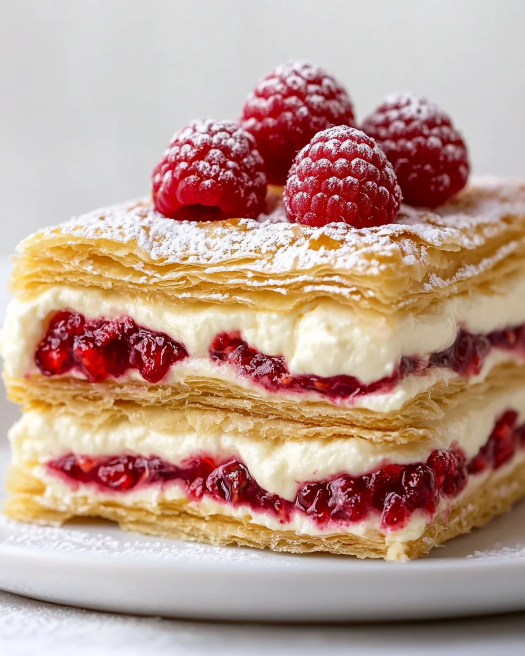 Golden pastry served as dessert
