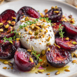 Burrata with Roasted Plums