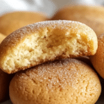 baked 3 ingredient sugar cookies on cooling rack