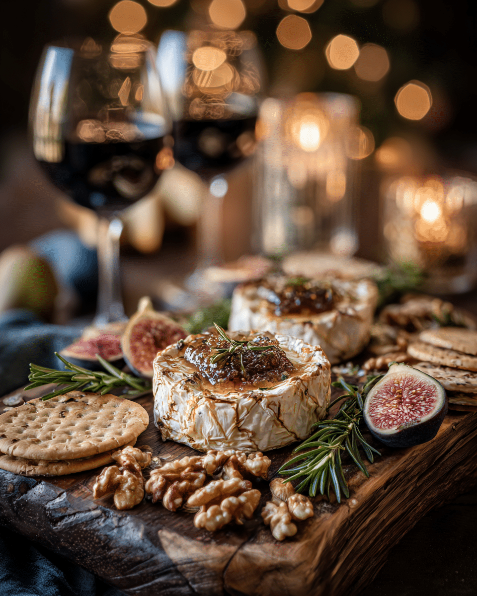 Baked Brie with Fig Jam appetizer board