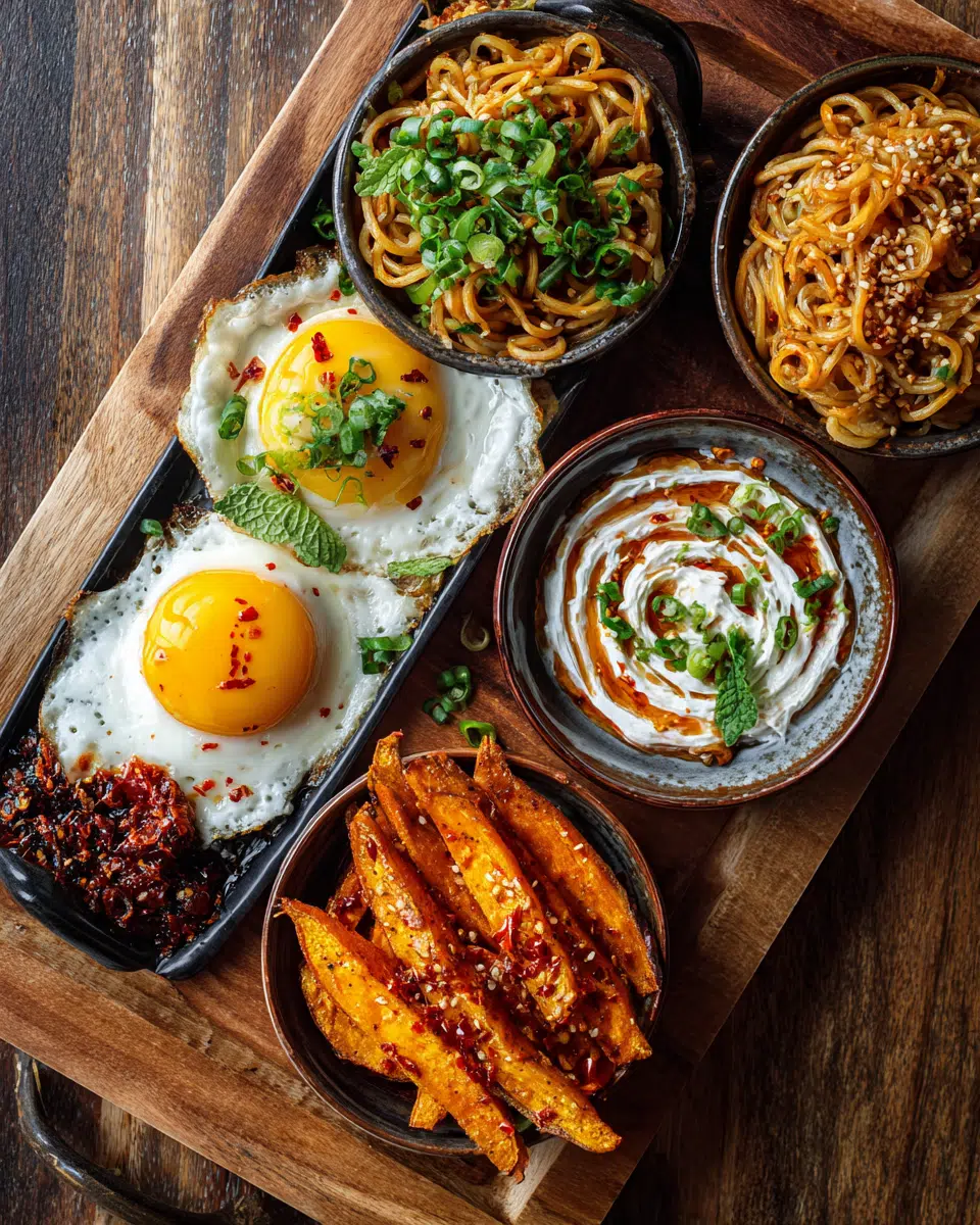 Dishes using homemade chili crisp