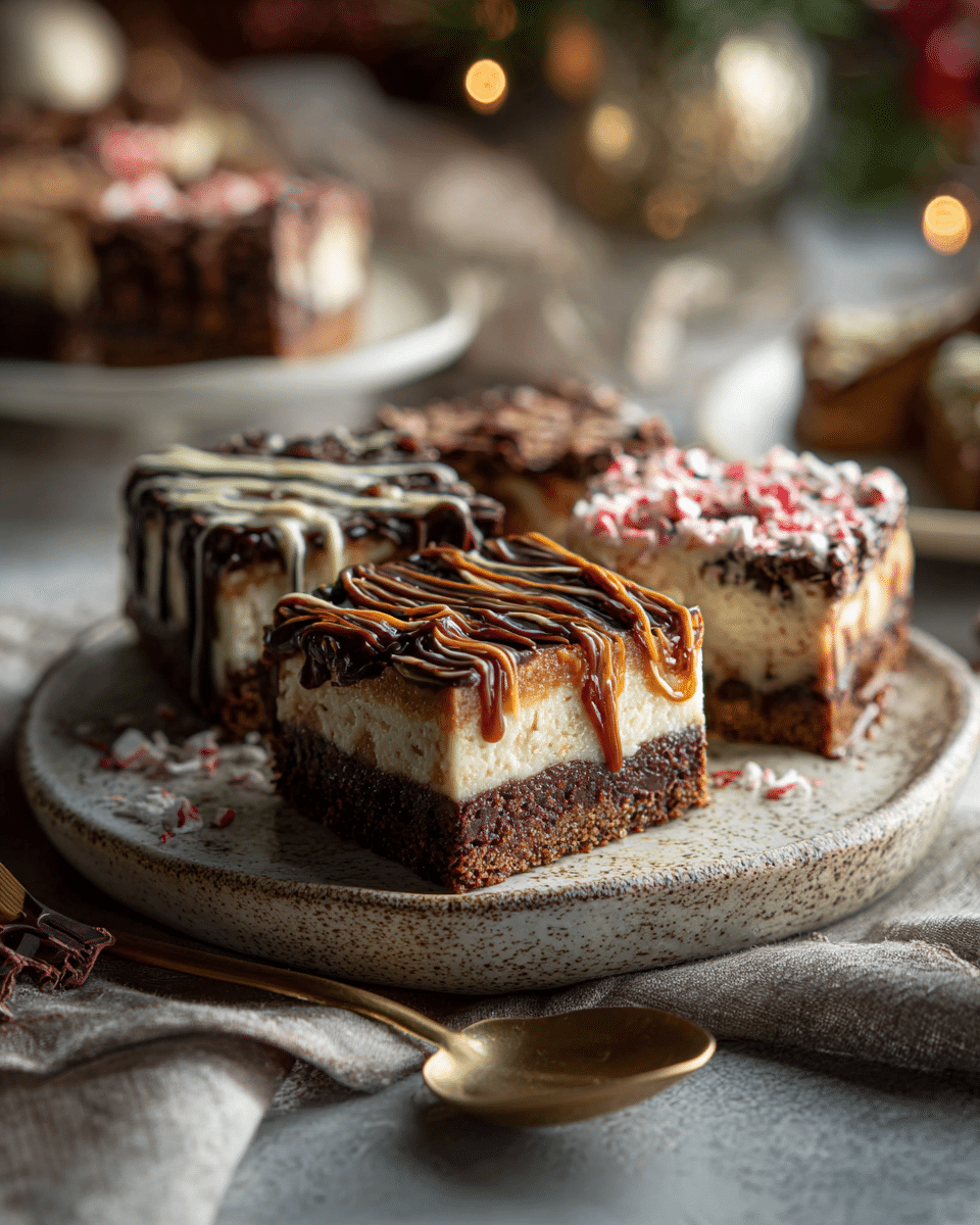 Gingerbread Cheesecake Bars variations