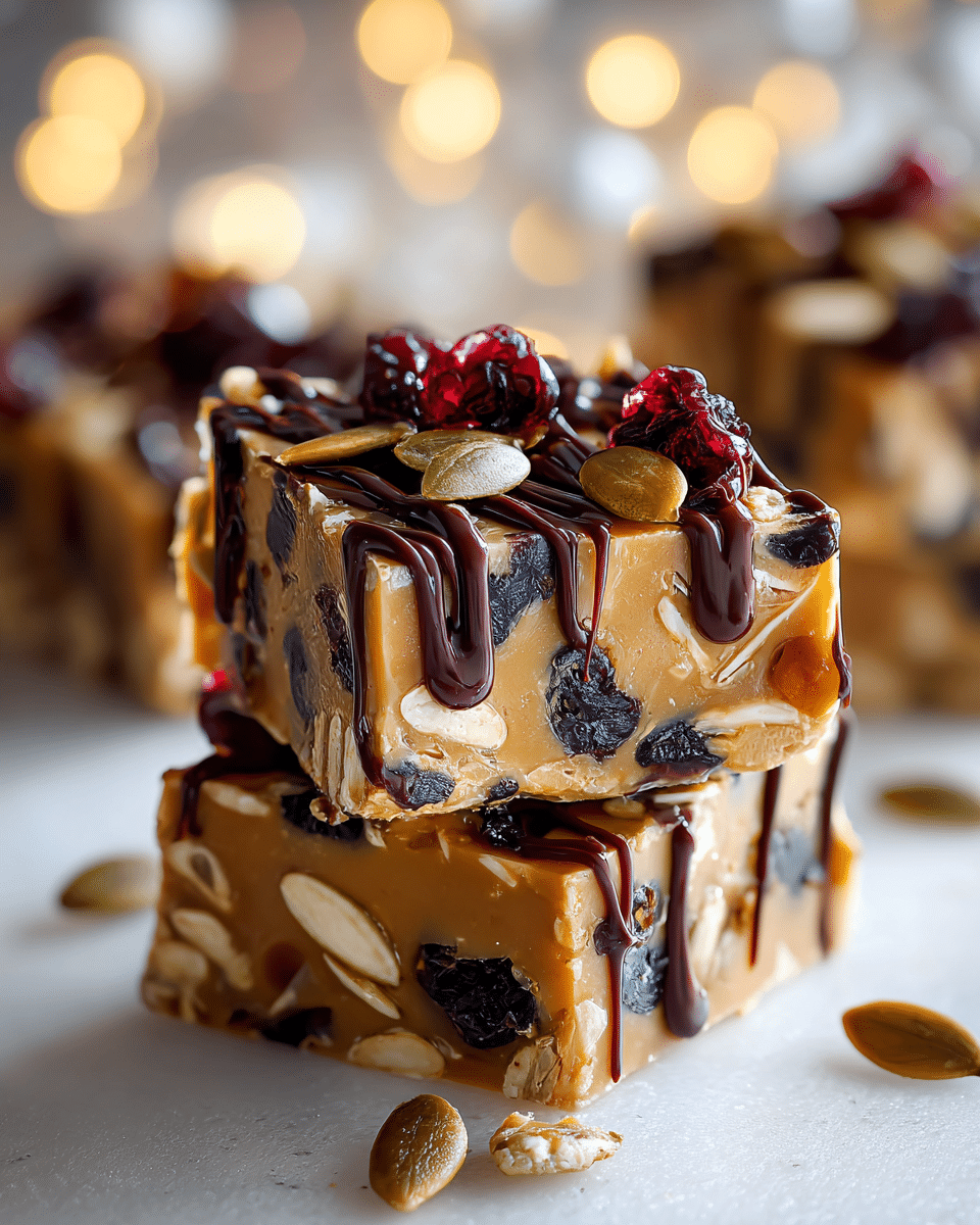 maple pumpkin seed fudge variations with toppings