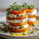 Mini sweet potato stacks