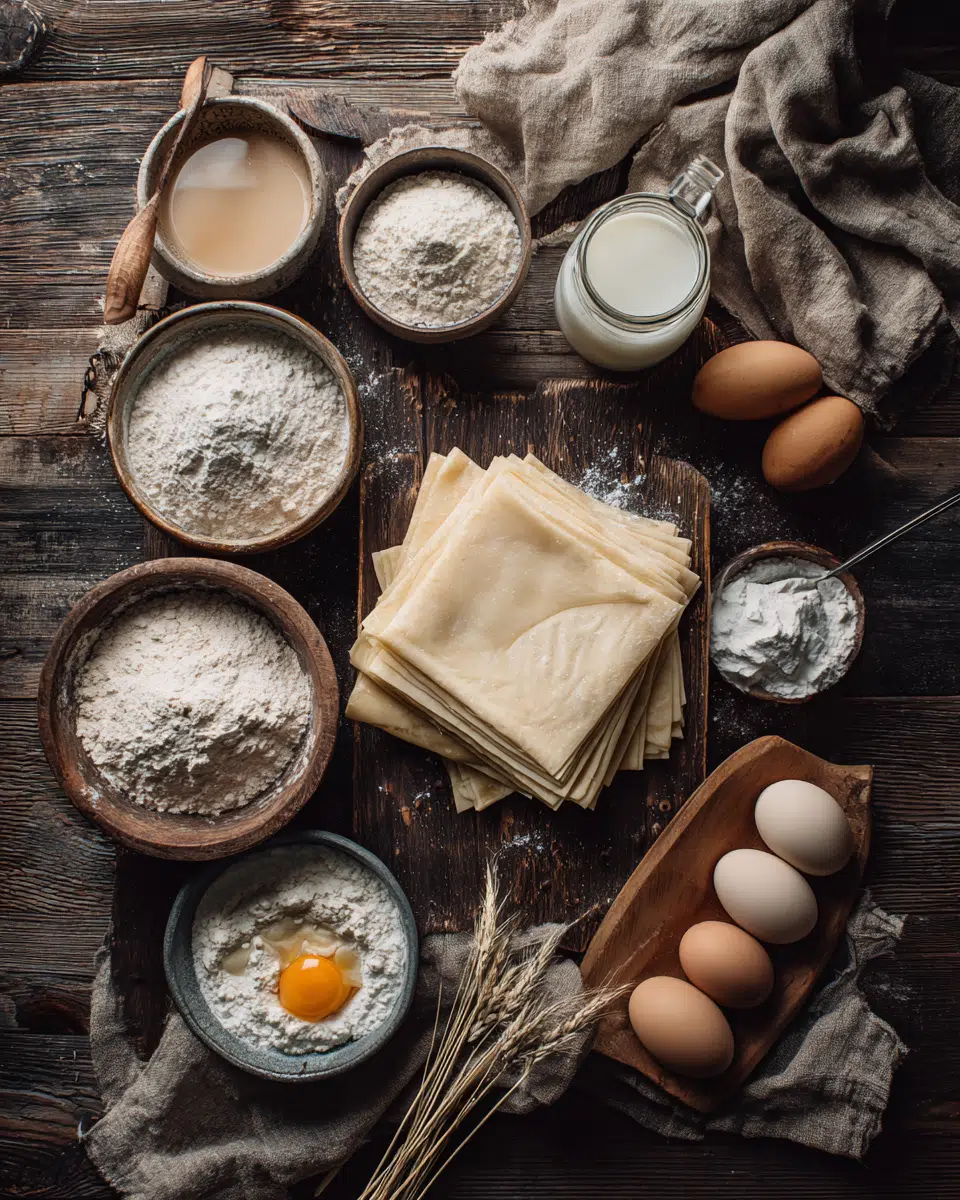 Ingredients for Vanilla Dream Custard Squares recipe