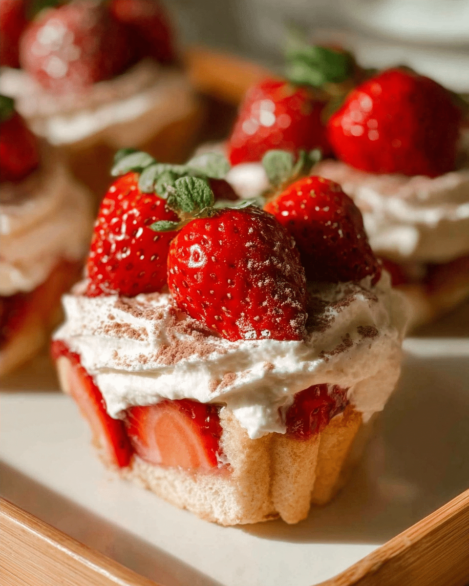 Strawberry Shortcake Tiramisu Cups: A Delightful No-Bake Dessert
